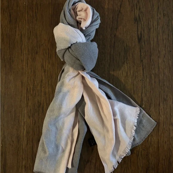 Gray and Pink Scarf - Picture 1 of 5